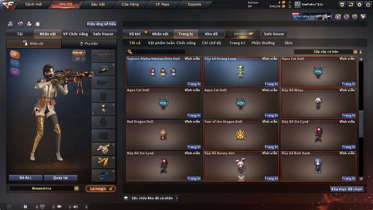 shop acc cf uy tin gia re